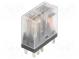 Relé  elektromagnetické  DPDT  Ucievky 230VAC  5A/250VAC  5A  IP20