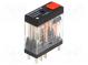Relé  elektromagnetické  DPDT  Ucievky 230VAC  5A/250VAC  5A  IP20