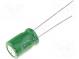 Superkondenzátor  THT  1F  2,7VDC  ±20%  Rozm.tel  Ø8x12mm
