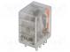 Relé  elektromagnetické  DPDT  Ucievky 24VDC  10A/250VAC  10A