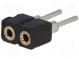 Zásuvka  kolíkový  zásuvka  PIN  2  priamy  2mm  THT  1x2