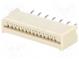 Connector  FFC/FPC  straight  PIN  14  Non-ZIF  THT  tinned  20mΩ