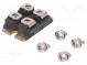 Modul  diódový  dvojitá nezávislá  1,2kV  If  60Ax2  SOT227B