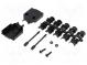 Kryt  pre konektory D-Sub  D-Sub 9pin,D-Sub HD 15pin  priamy