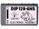 Displej  LCD  grafický  STN Positive  128x64  modrá  LED  75x45,8mm
