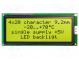Displej  LCD  alfanumerický  STN Positive  20x4  žltá/zelená  LED
