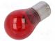 Žiarovka  automobilová  BA15S  červený  12V  21W  VISIONPRO  P21W