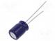 Kondenzátor  elektrolytický  THT  100uF  50VDC  Ø8x11,5mm  ±20%