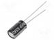 Kondenzátor  elektrolytický  THT  47uF  63VDC  Ø6,3x11,2mm  ±20%
