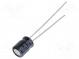 Kondenzátor  elektrolytický  THT  100uF  6,3VDC  Ø5x7mm  ±20%  KA