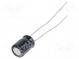 Kondenzátor  elektrolytický  THT  100uF  6,3VDC  Ø5x7mm  ±20%  KA