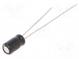 Kondenzátor  elektrolytický  THT  10uF  16VDC  Ø4x7mm  ±20%  1000h
