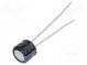 Kondenzátor  elektrolytický  THT  47uF  16VDC  Ø6,3x5mm  ±20%  KS