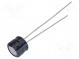 Kondenzátor  elektrolytický  THT  10uF  50VDC  Ø6,3x5mm  ±20%  KS