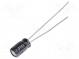 Kondenzátor  elektrolytický  THT  10uF  16VDC  Ø4x7mm  ±20%  1000h