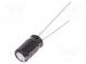 Kondenzátor  elektrolytický  THT  100uF  25VDC  Ø6,3x11mm  ±20%