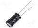 Kondenzátor  elektrolytický  THT  100uF  63VDC  Ø8x15mm  ±20%