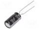 Kondenzátor  elektrolytický  THT  100uF  63VDC  Ø8x15mm  ±20%