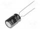 Kondenzátor  elektrolytický  THT  47uF  63VDC  Ø8x11,5mm  ±20%