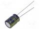 Kondenzátor  elektrolytický  low ESR  THT  100uF  35VDC  Ø8x11,5mm