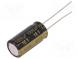 Kondenzátor  elektrolytický  low ESR  THT  1000uF  16VDC  Ø10x20mm