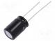 Kondenzátor  elektrolytický  THT  680uF  25VDC  Ø10x16mm  ±20%