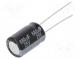 Kondenzátor  elektrolytický  THT  680uF  25VDC  Ø10x16mm  ±20%