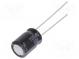 Kondenzátor  elektrolytický  low ESR  THT  100uF  50VDC  Ø8x11,5mm