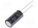 Kondenzátor  elektrolytický  low ESR  THT  680uF  35VDC  Ø10x20mm