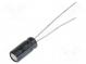 Kondenzátor  elektrolytický  THT  100uF  16VDC  Ø5x11mm  ±20%  HD