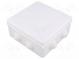 Kryt  prepojovacia skrinka  X 172mm  Y 172mm  Z 75mm  na omietku