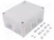Kryt  prepojovacia skrinka  X 163mm  Y 198mm  Z 80mm  IP55  šedá