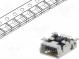 Zásuvka  USB B mini  SMT  PIN  5  vodorovné