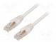Patch cord  ETHERLINE® Cat.6a,S/FTP  6a  lanko  Cu  LSZH  biela