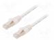 Patch cord  ETHERLINE® Cat.6a,S/FTP  6a  lanko  Cu  LSZH  biela
