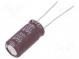 Kondenzátor  elektrolytický  low ESR  THT  100uF  100VDC  Ø10x20mm