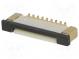 Connector  FFC/FPC  vertical  PIN  18  ZIF  SMT  0.5A  30mΩ  -25÷85°C