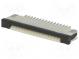 Konektor  FFC (FPC)  vodorovné  PIN  16  kontakty hore,ZIF  SMT