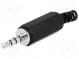 Zástrčka  Jack 3,5mm  vidlica  stereo  s vývodkou  póly  4  priamy