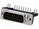 D-Sub  PIN  15  zásuvka  vidlica  s filtrom,štandard 10,29mm  THT