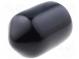 Kryt  Teleso  čierna  Øvnút  6mm  Mat  PVC Soft  L  8mm  Hr.steny  1mm