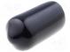 Kryt  Teleso  čierna  Øvnút  8,5mm  Mat  PVC Soft  L  15mm