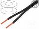 Vodič  FLEXI-ZW  licna  Cu  2x2mm2  PVC  čierna  1kV  -10÷70°C