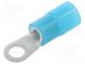 Káblové oko  M3,5  Ø  3,7mm  1÷2,5mm2  krimpovacie  na kábel  modrý