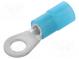 Káblové oko  M4  Ø  4,3mm  1÷2,5mm2  krimpovacie  na kábel  modrý