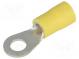 Káblové oko  M5  Ø  5,3mm  2,5÷6mm2  krimpovacie  na kábel  žltá