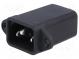 Konektor  napájacie AC  zásuvka  vidlica  1A  250VAC  IEC 60320