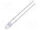 LED  3mm  modro-zelený  13000÷18000mcd  30°  Čelo  konvexné
