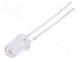 LED  5mm  červená  500÷1000mcd  15°  20mA  1,8÷2,4V  Čelo  konvexné