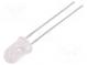 LED  5mm  červená  250÷400mcd  15°  20mA  1,7÷2,5V  Čelo  konvexné